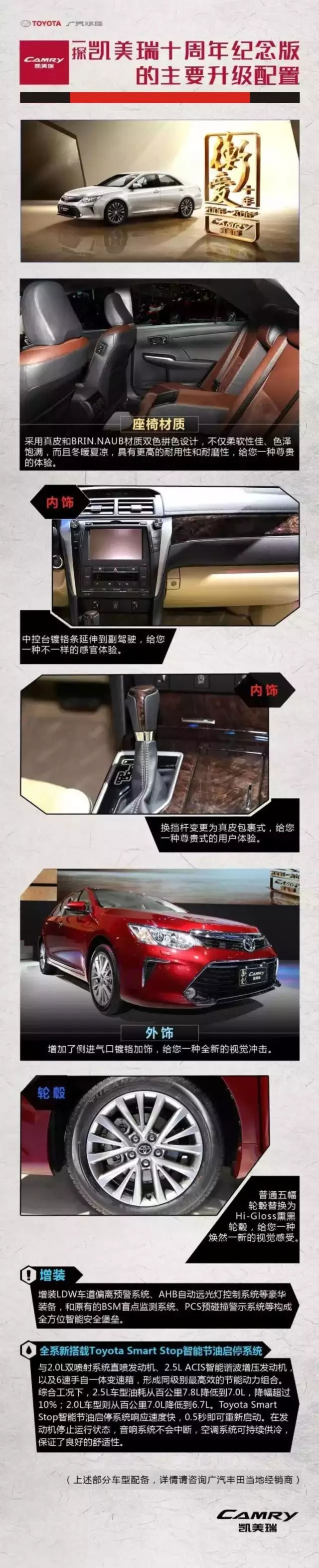 全新凱美瑞十周年紀念版榮耀上市,現(xiàn)接受預(yù)定！