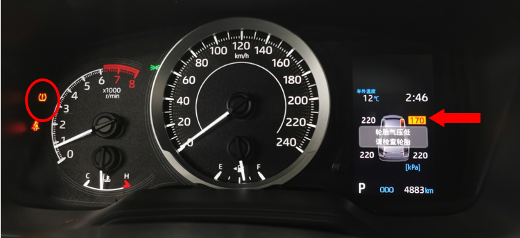 胎壓警告燈突然點亮，怎么辦？
